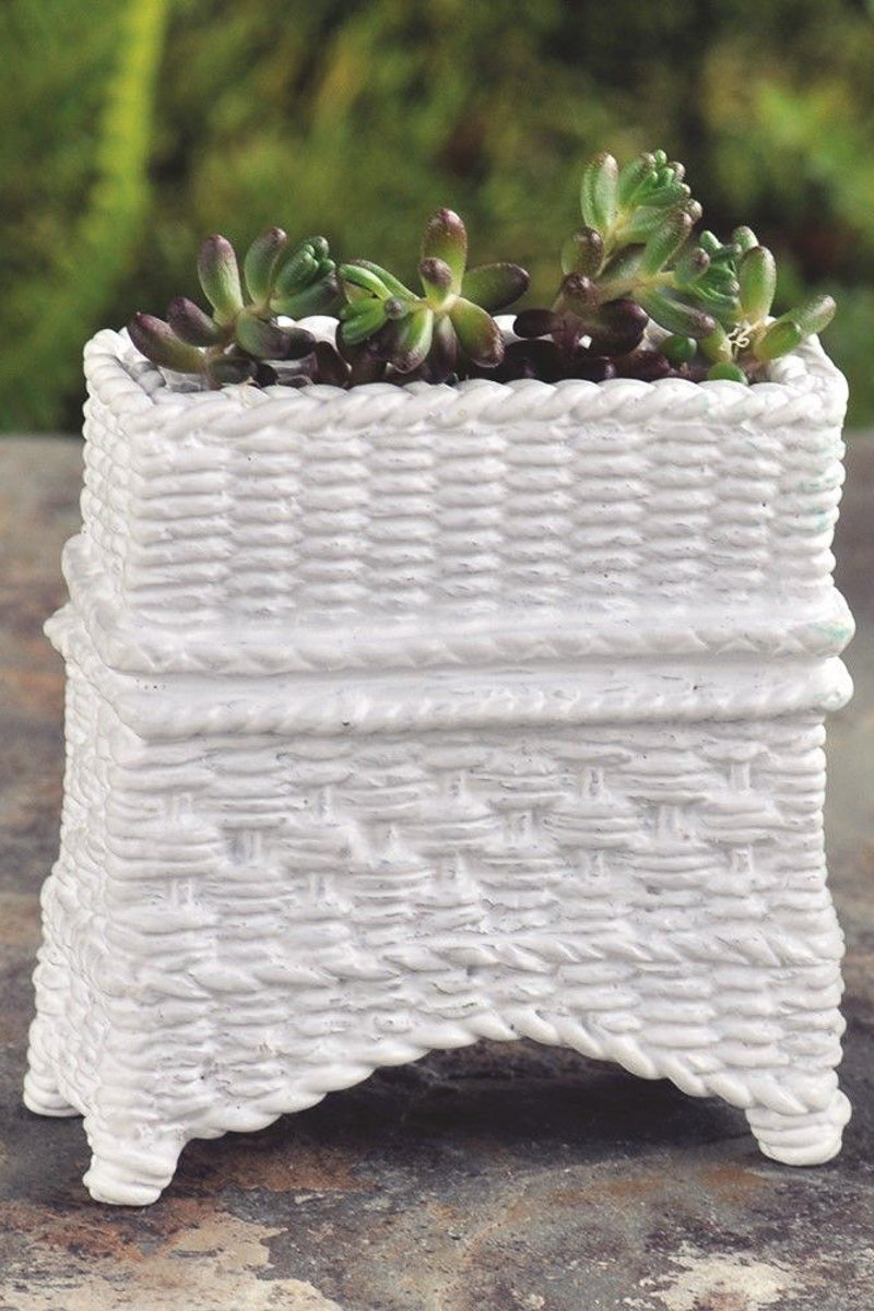 Fairy Garden Wicker Plant Stand