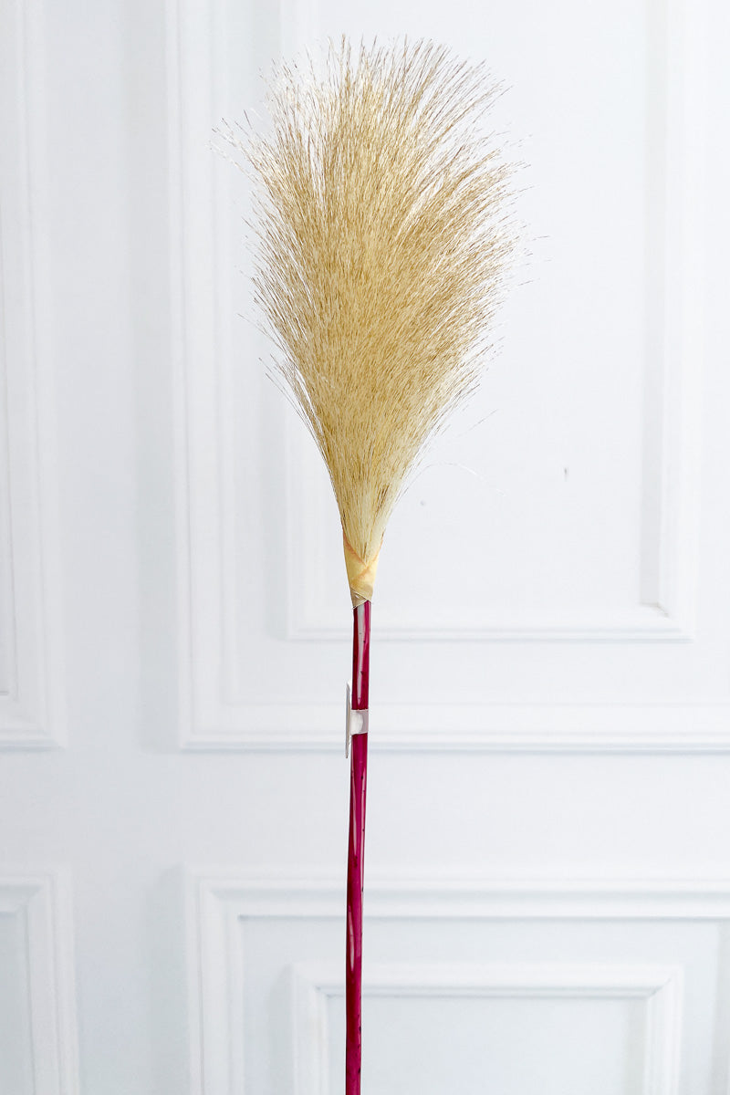 Faux Pampas Grass Spray19" Beige