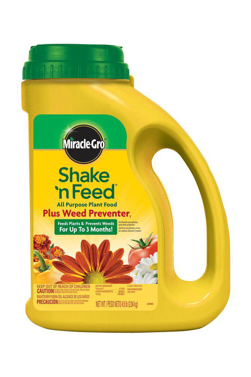 Miracle-Gro Shake 'N Feed All Purpose Plant Food + Weed Preventer 4.5 lb