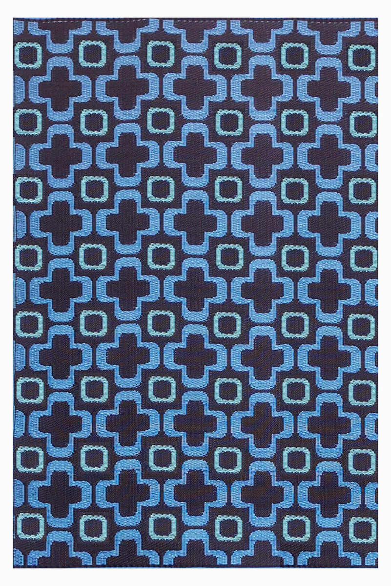 RUG, 4' x 6' CLUB DK/PERIWINKL