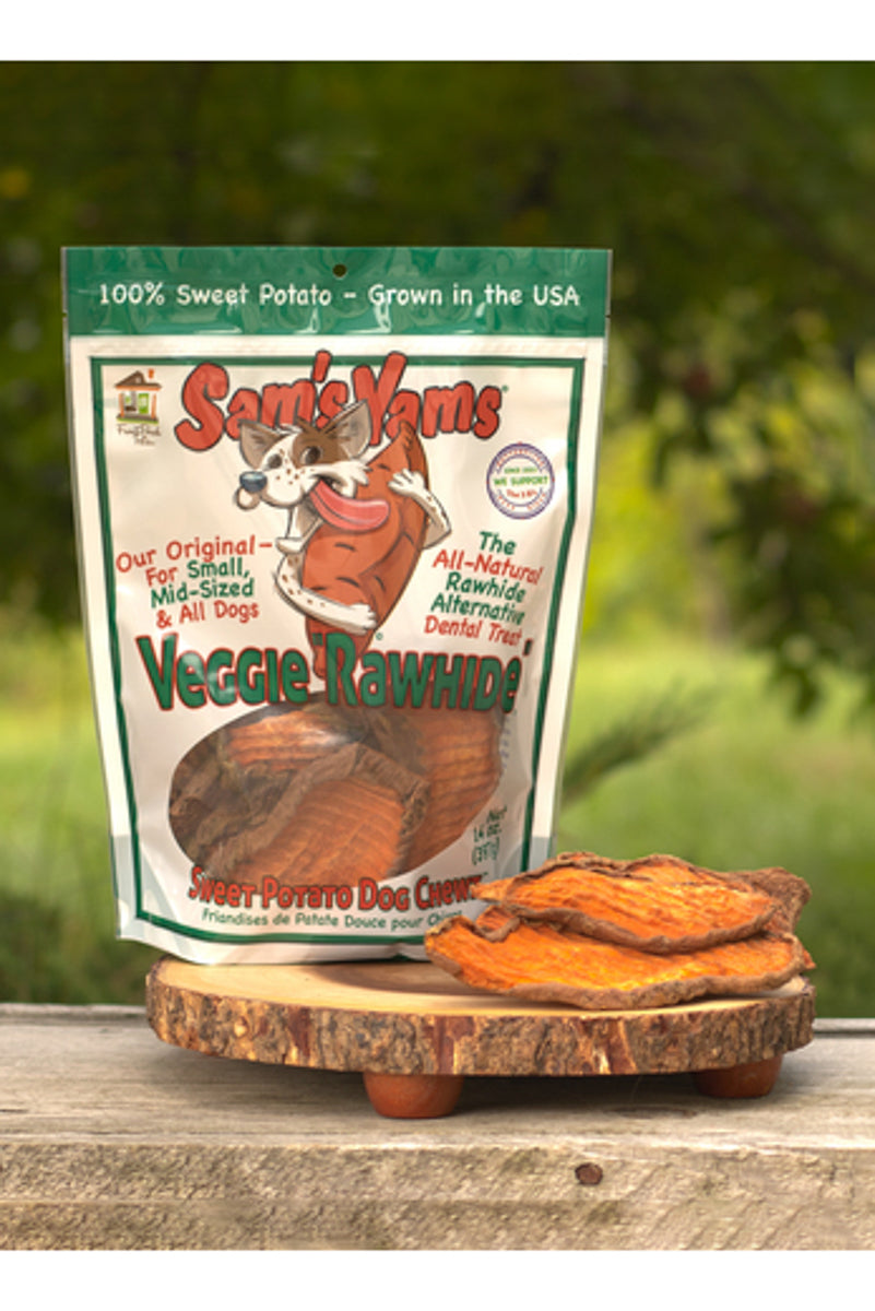 Sam's Yams Veggie Rawhide Dog Treats 14 oz