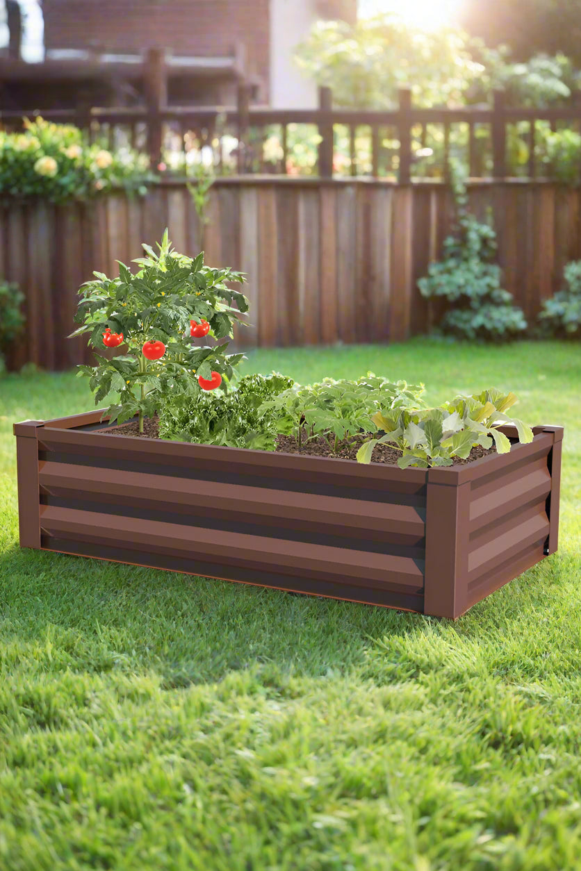 Small Space Raised Garden Planter 47" Brown