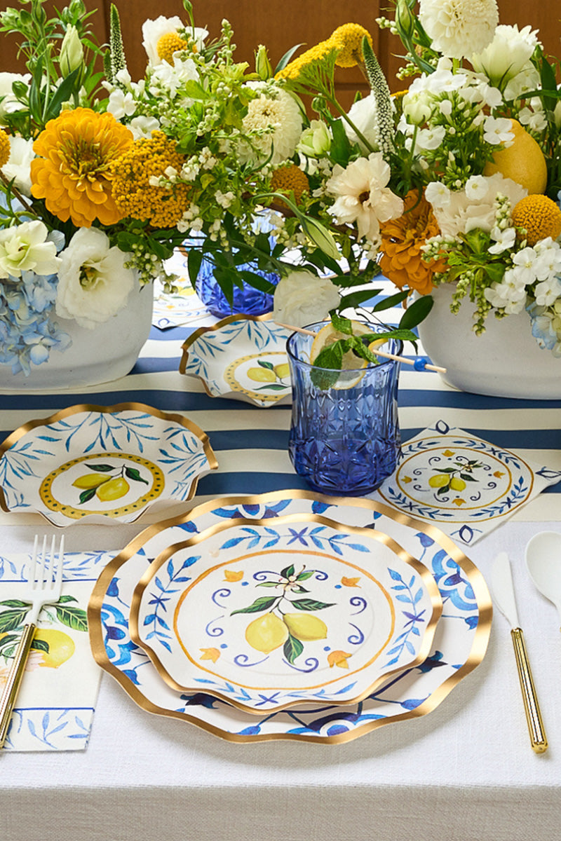 Sophistiplate Capri Coast Wavy Salad Plates 8/pk