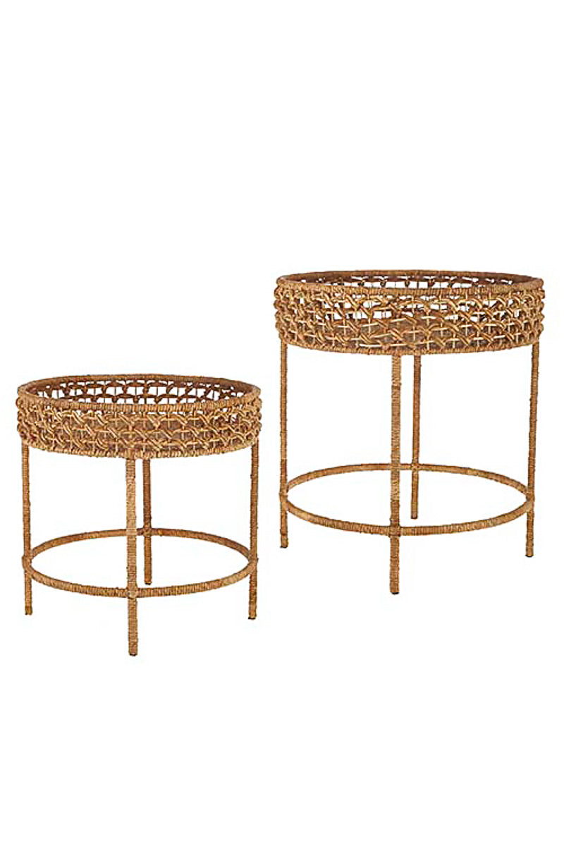 Raz Woven Accent Table Small 20.5" x 20"