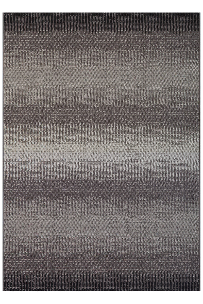 Treasure Garden Ombre Outdoor Rug 5’3”x7’4” Taupe