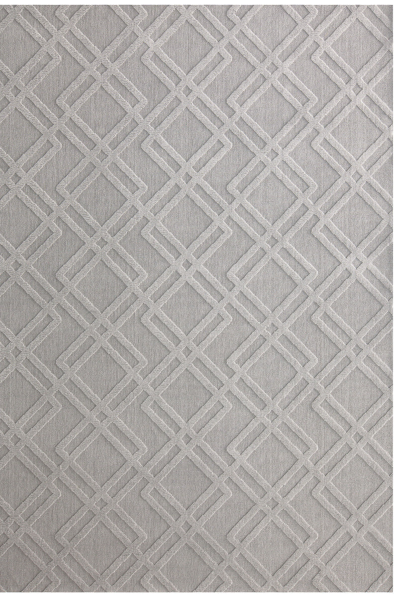 Treasure Garden Manhattan Outdoor Rug 5’3”x7’4” Plush Gray