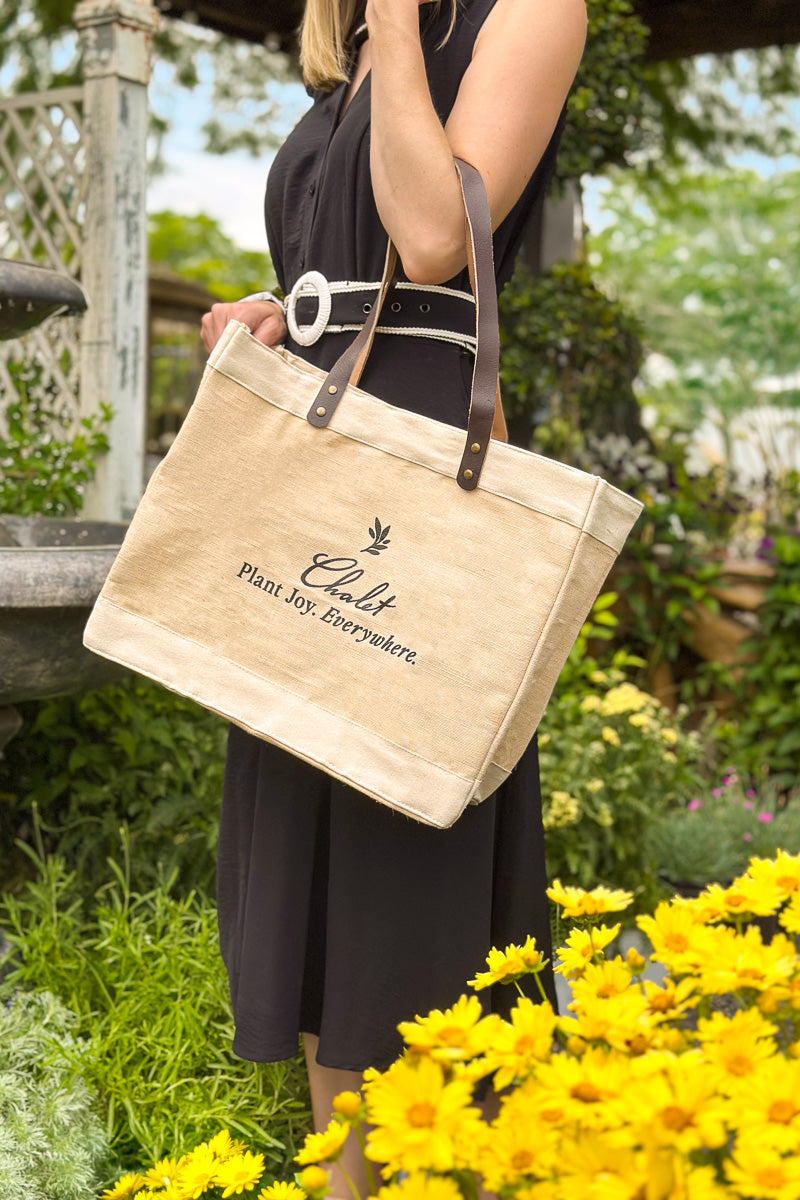 Chaletnurserys Premium Market Jute Tote Bag