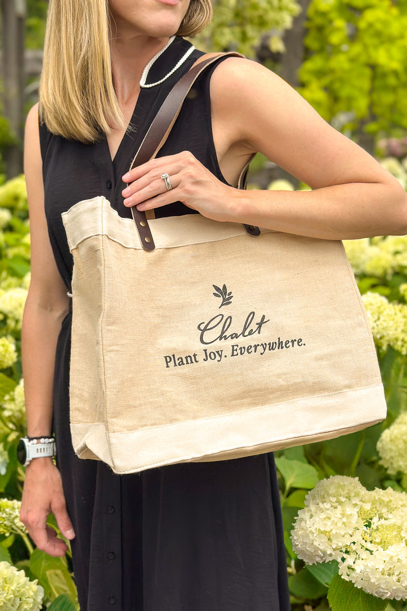 Chaletnurserys Premium Market Jute Tote Bag