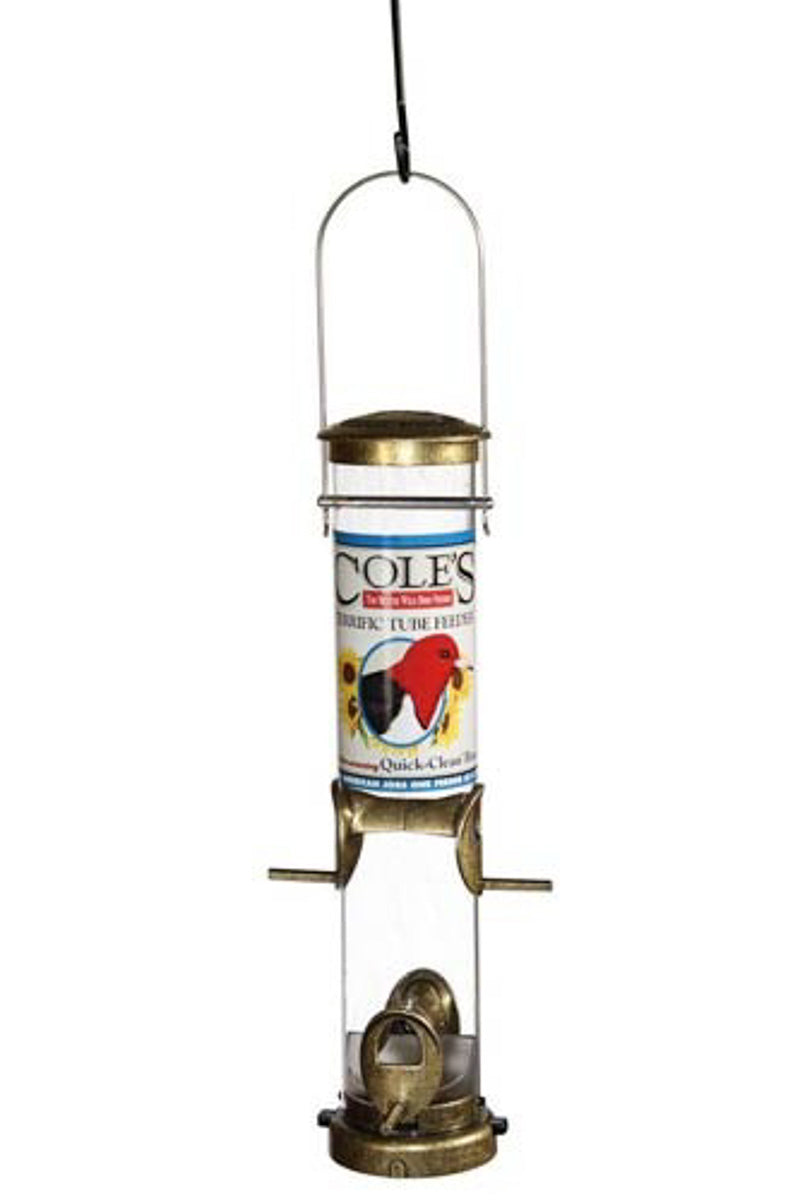 Cole's Terrific Tube 4 Port Bird Feeder 19"