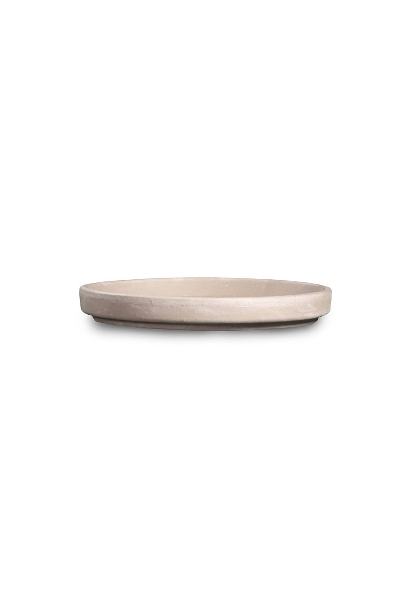 Standard Saucer 4" White Granite Marble