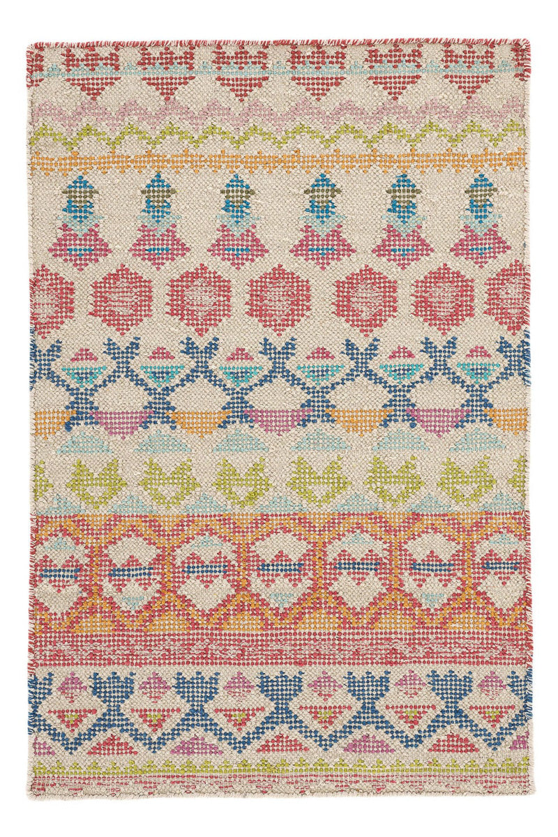 Dash & Albert Stony Brook Hand Loom Knotted Cotton Rug 2x3 Multi