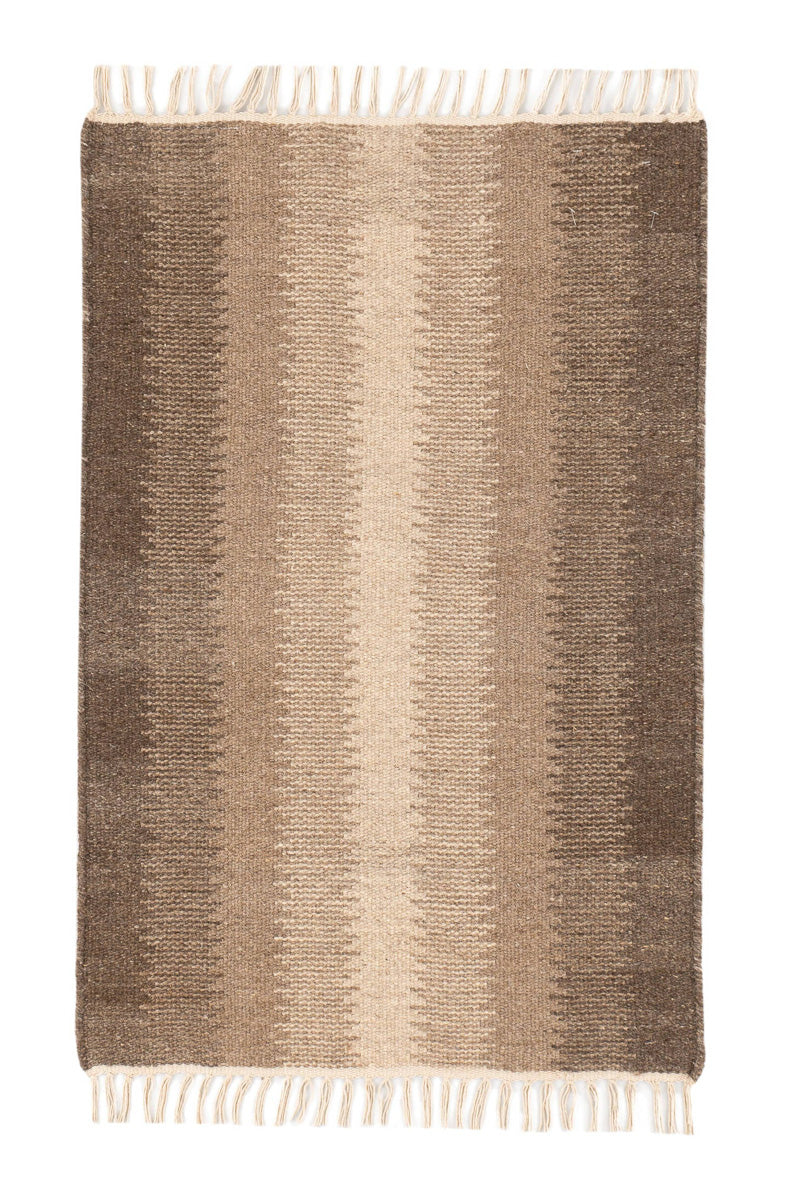 Dash & Albert Ronan Ikat Handwoven Wool Rug 2'x3' Natural