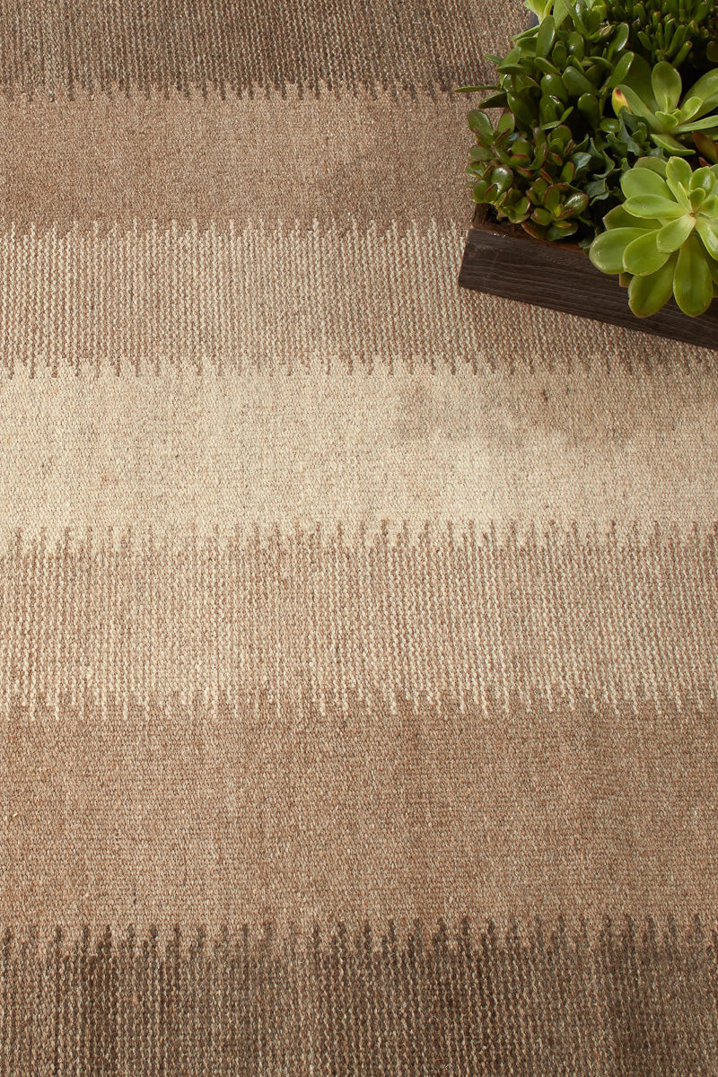 Dash & Albert Ronan Ikat Handwoven Wool Rug 2'x3' Natural