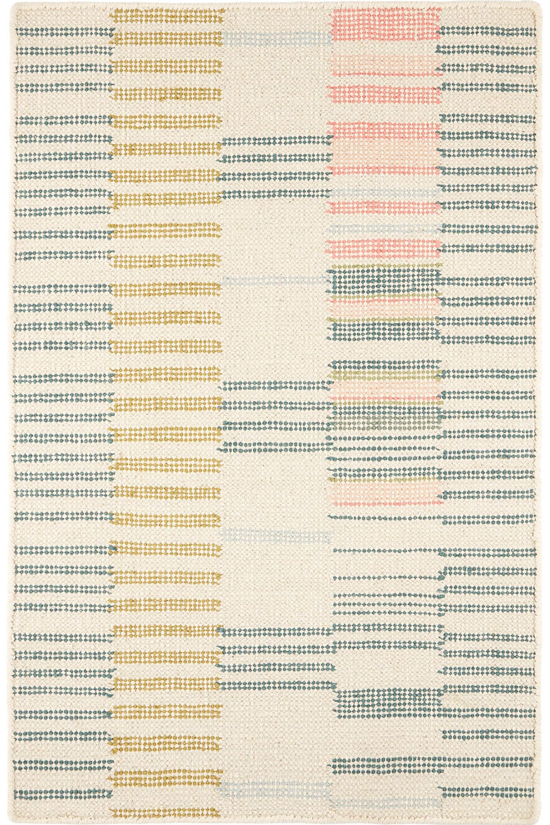 Dash & Albert Gemma Juniper Hand Loom Knotted Cotton Rug 2x3