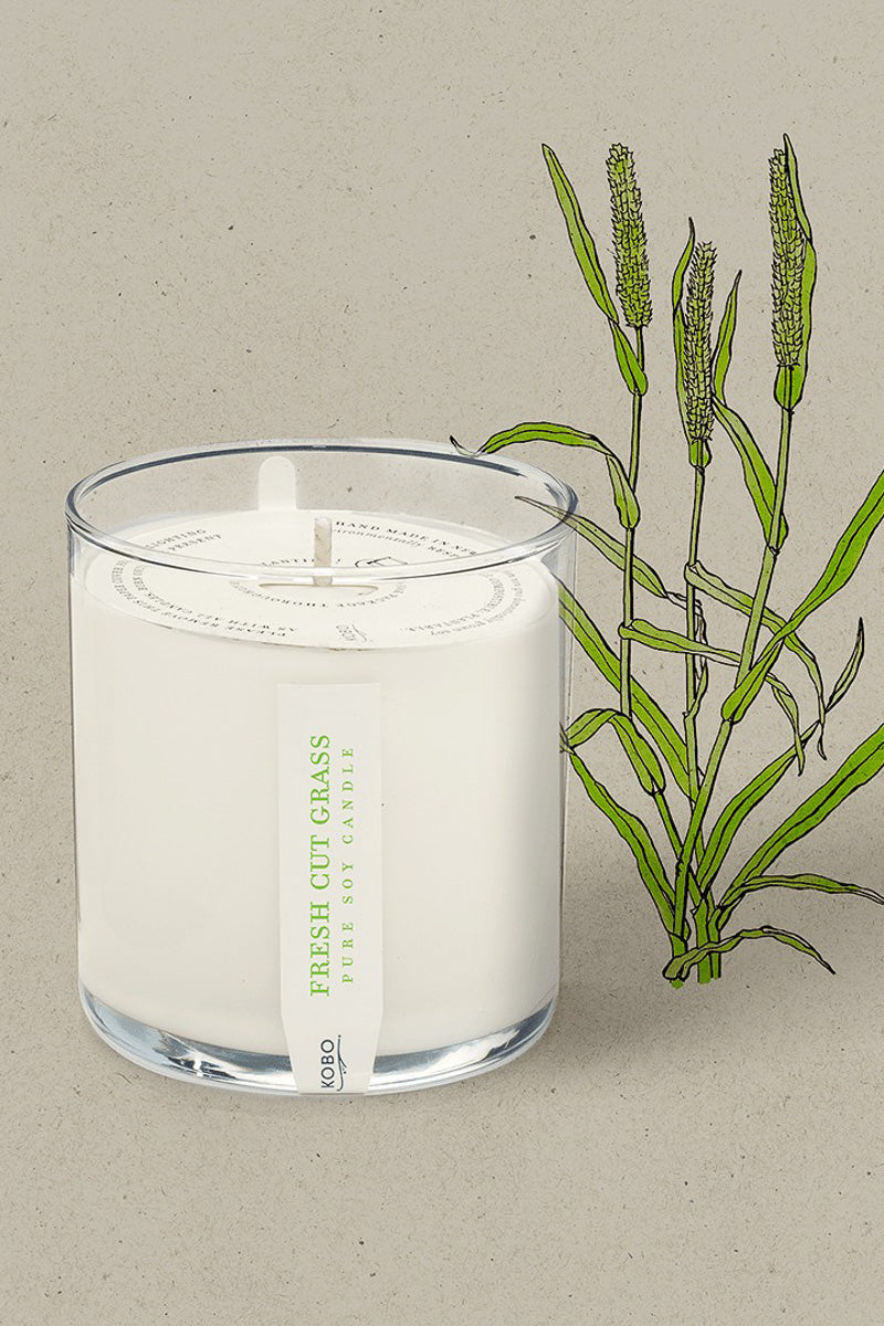 KOBO Fresh Cut Grass Plant the Box Candle 9 oz