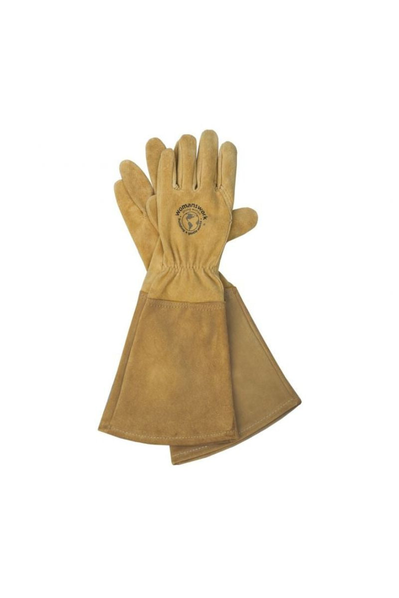 Womanswork All Leather Gauntlet Gloves Large