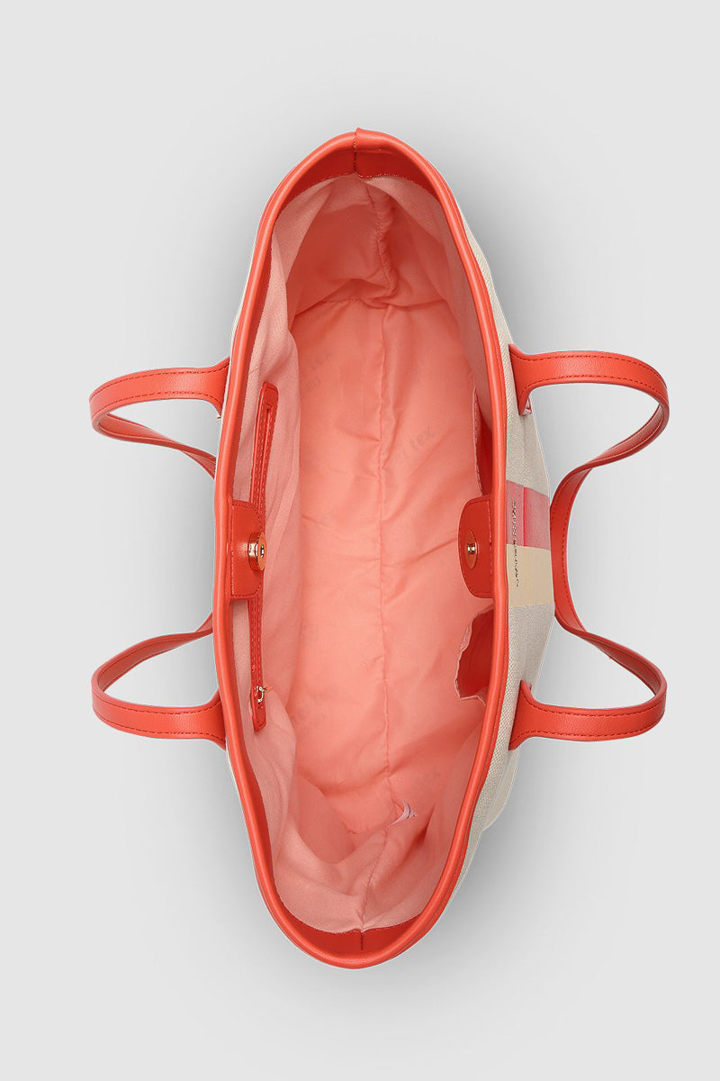 Louenhide Maui Canvas Tote Bag Peach