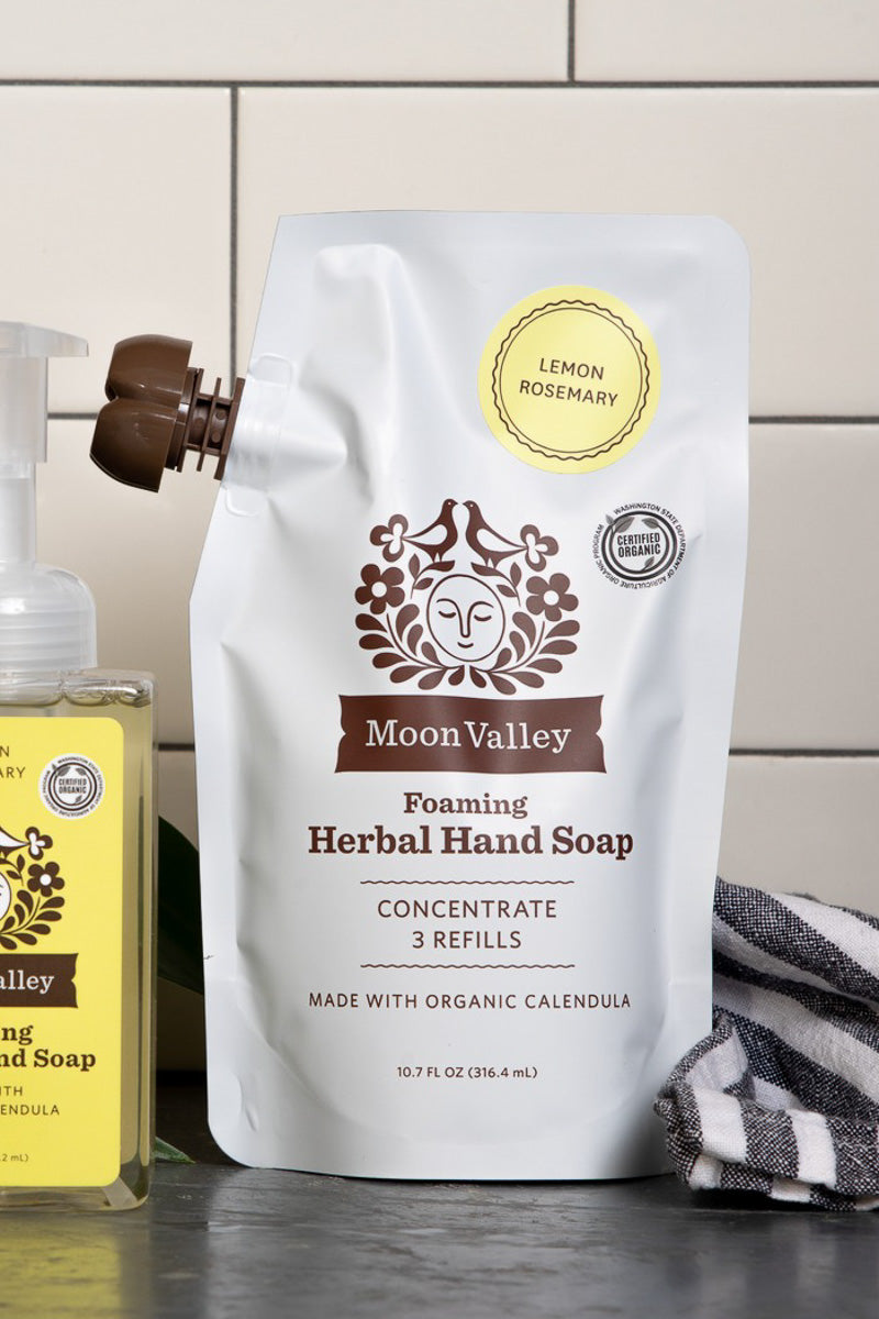Moon Valley Organics Foaming Herbal Hand Soap Concentrate Lemon Rosemary