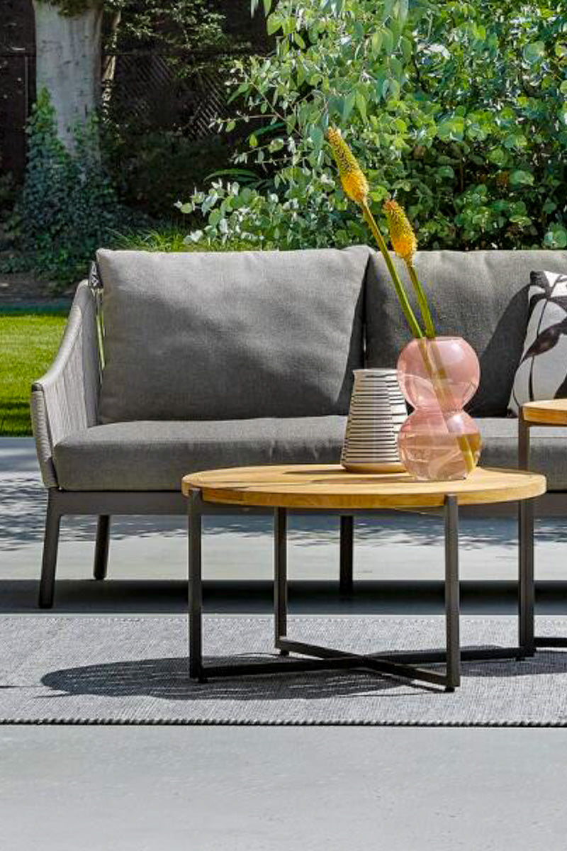 Alfresco Condor Teak Top Coffee Table 21" Round