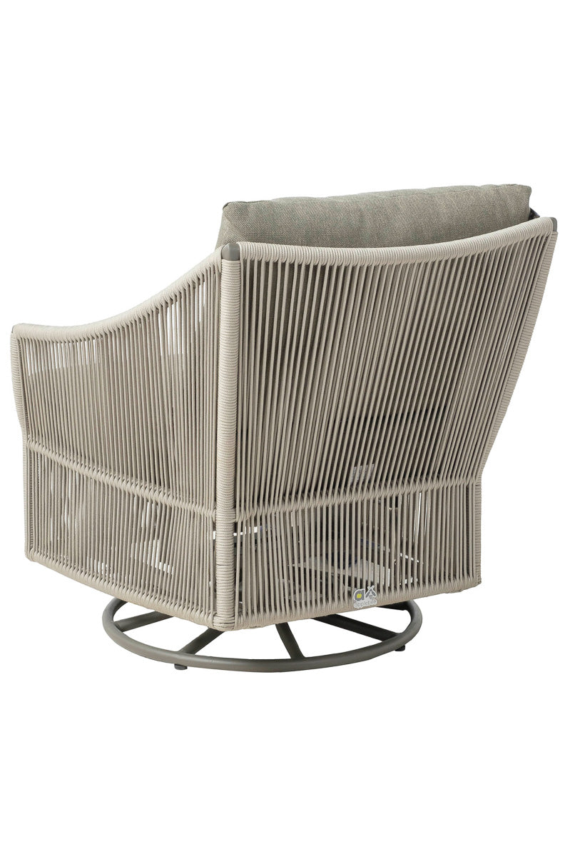 Alfresco Bijou Alto Deep Seating Swivel Glider Lounge Chair with Cushions