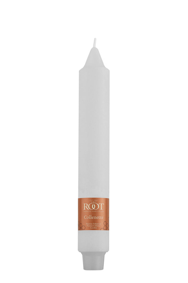 Root Candle Timberline Collenette White 9"