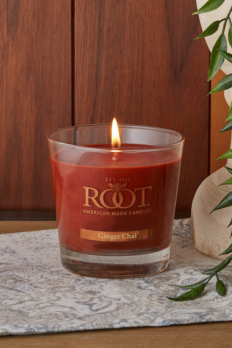 Root Candle Small Veriglass Ginger Chai