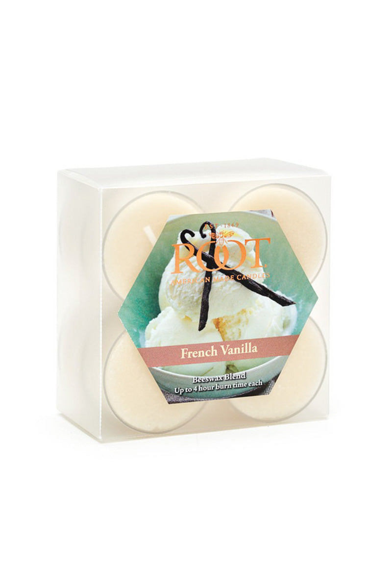 Root Candle Tealights French Vanilla Box of 8
