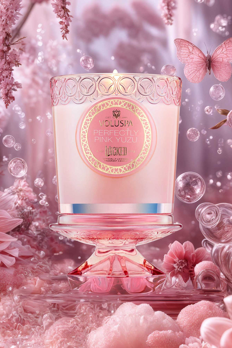 Voluspa Perfectly Pink Yuzu Boxed Candle