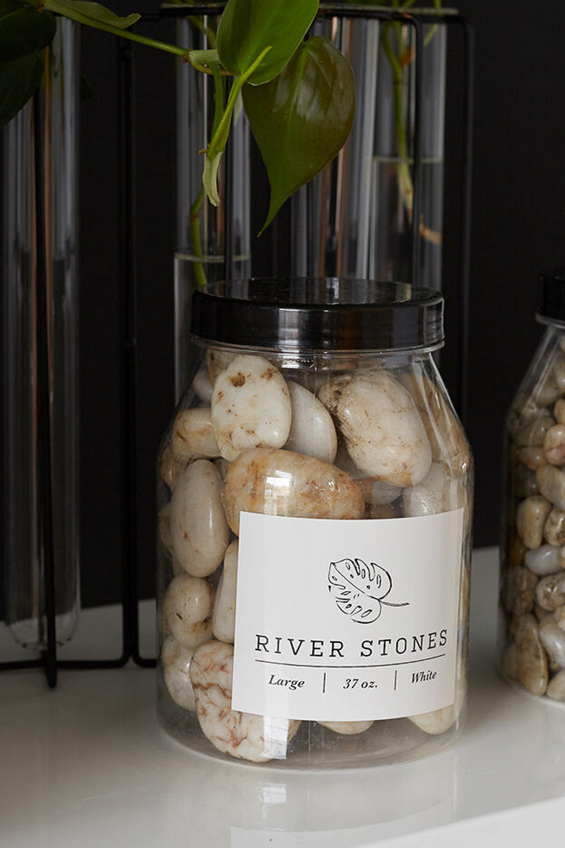 River Stones Large 37 oz White