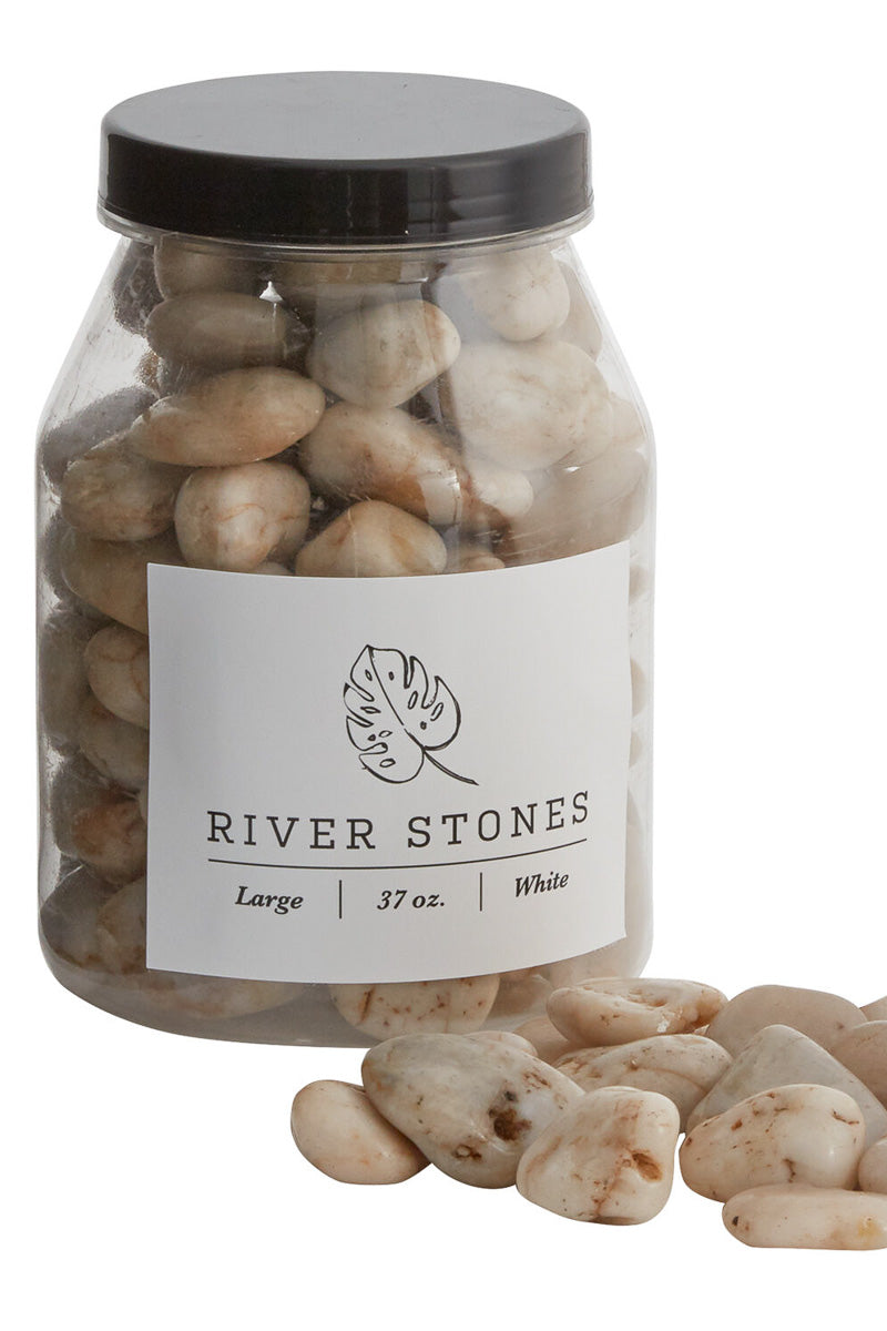 River Stones Large 37 oz White
