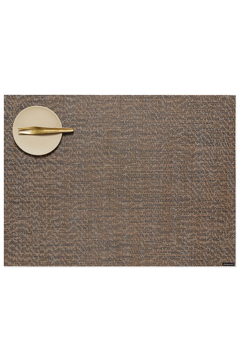 Chilewich Moire Placemat Rectangle 14"x19" Mocha
