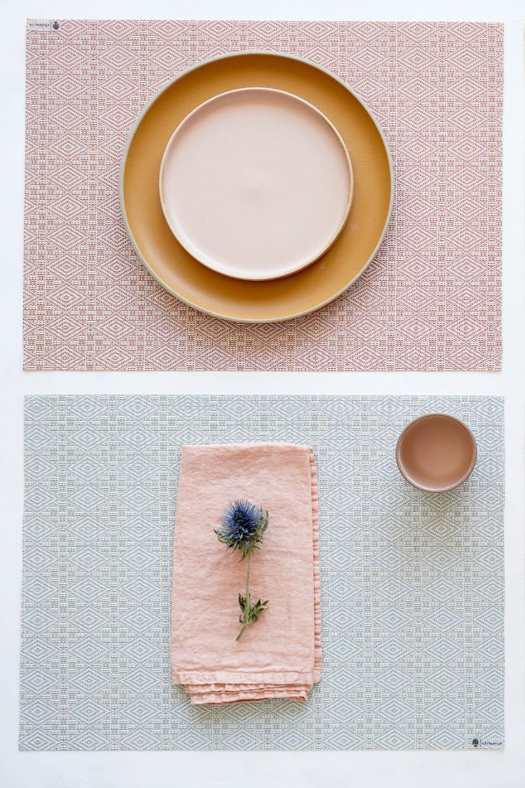 Chilewich Boxwood Placemat Rectangle 14"x19" Abalone