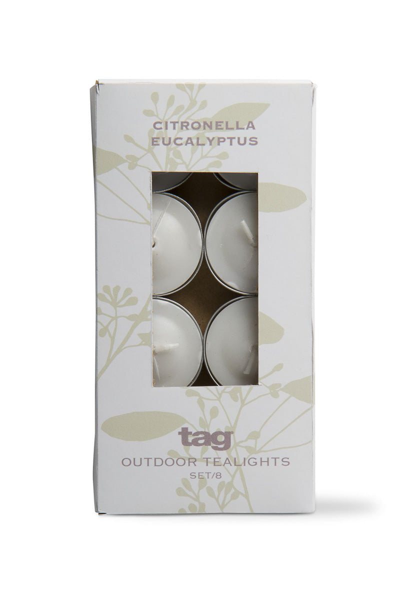 Citronella Eucalyptus Tealight Ivory Set/8
