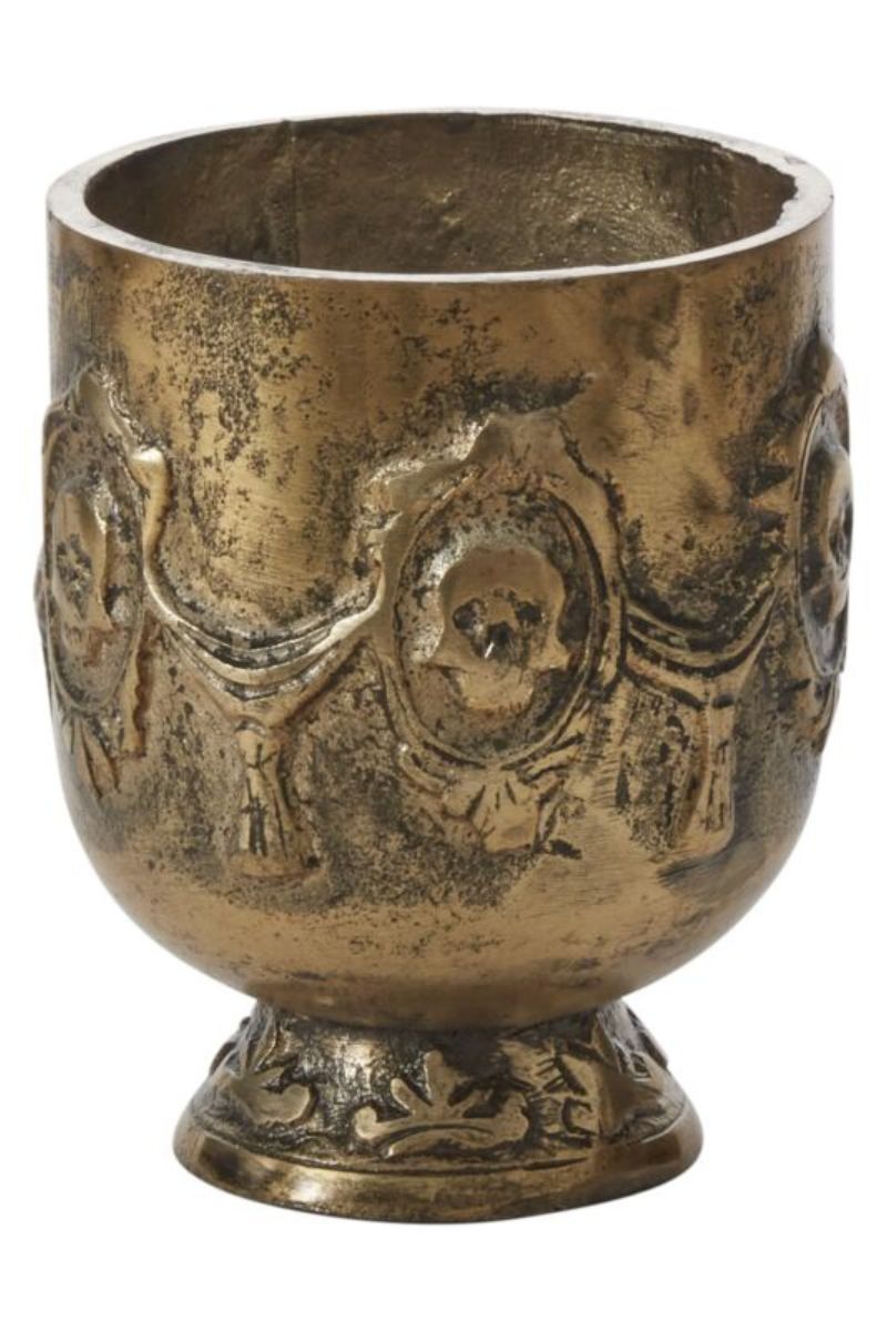 Agatha Footed Pot 5.5" Antique Gold