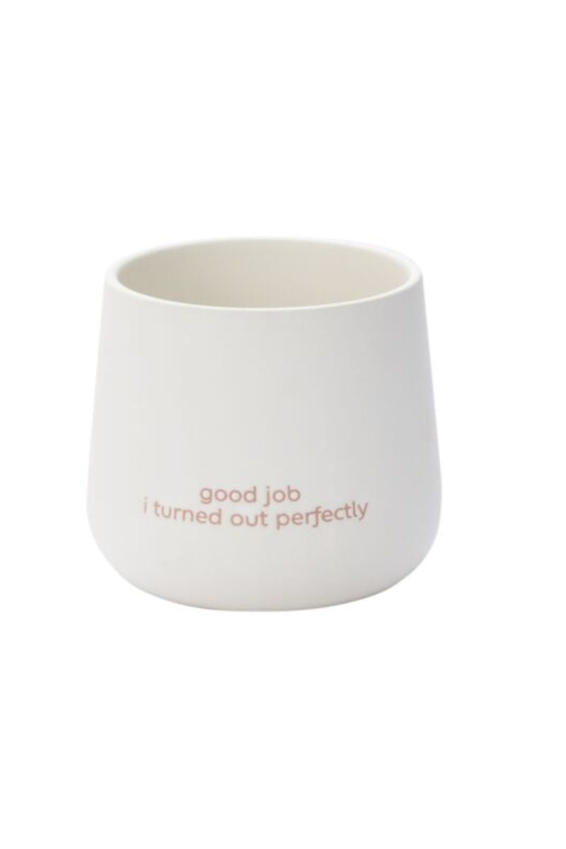 "Dear Mom" White 4.25" Pot