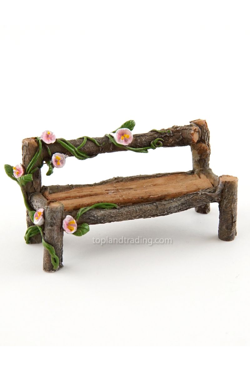 Miniature Garden Mini Wood Bench