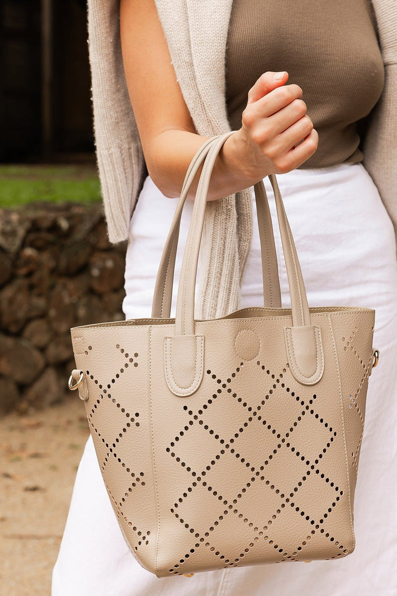 Louenhide Baby Bermuda Tone-On Tote Bag Putty