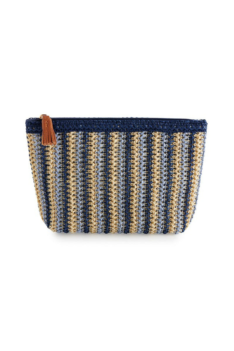 Shiraleah Maya Zip Pouch Blue