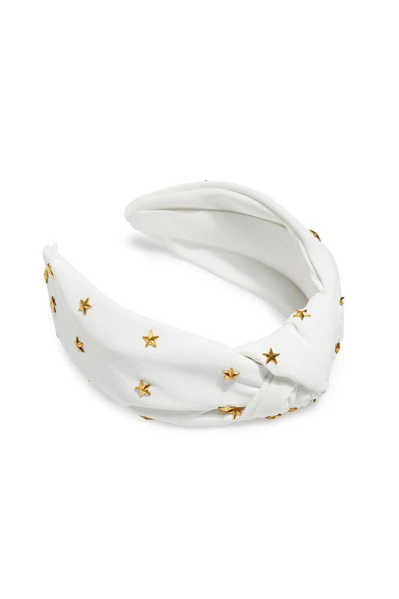 Shiraleah Stars Knotted Headband White