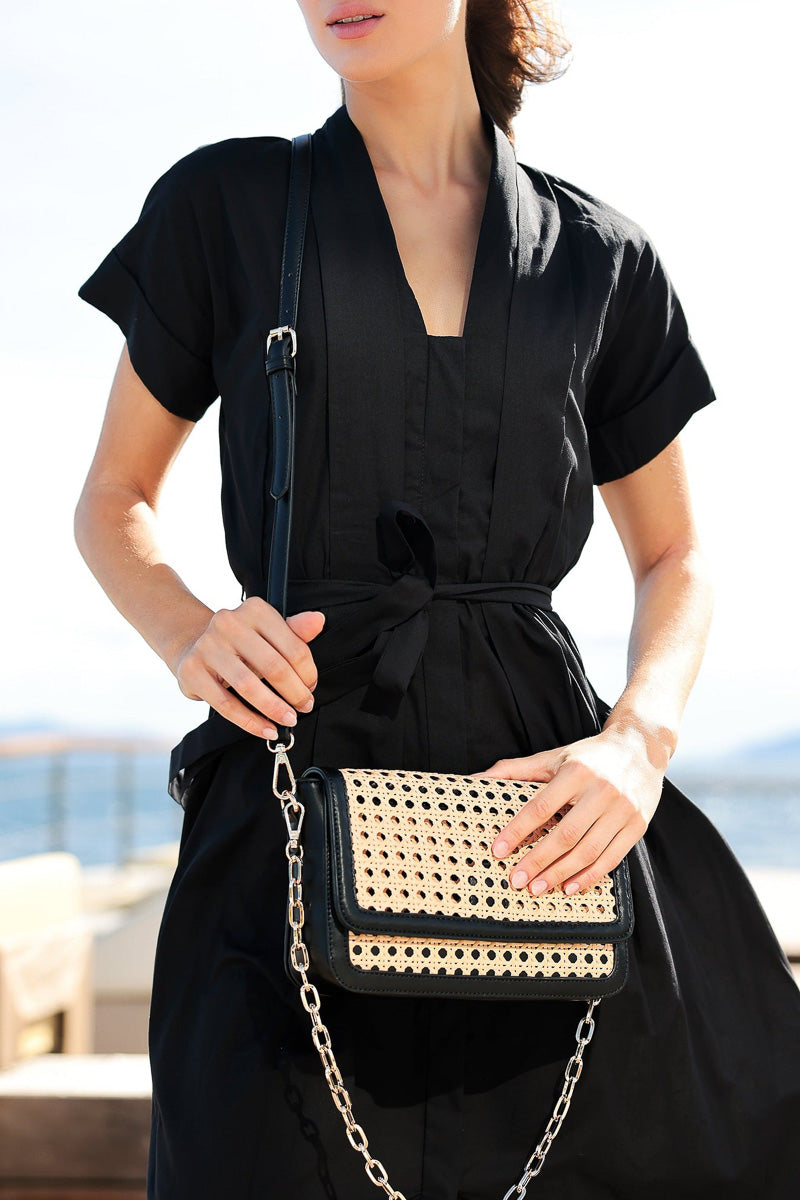 Shiraleah Soleil Shoulder Bag Black