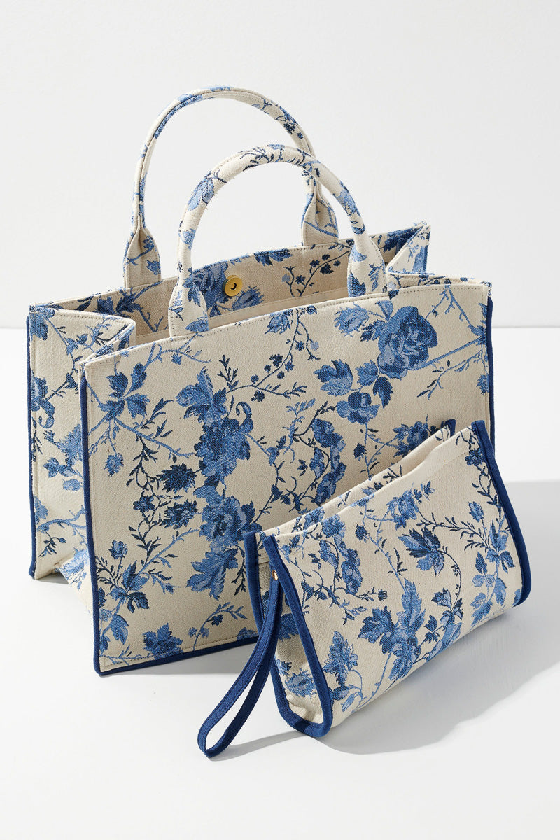 Shiraleah Fiorella Tote Bag Blue