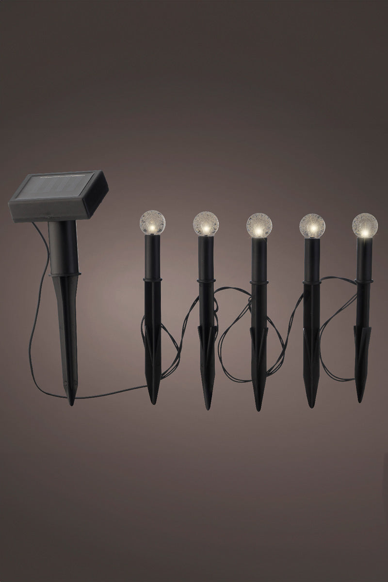 Solar Stake Light Plstc Steady