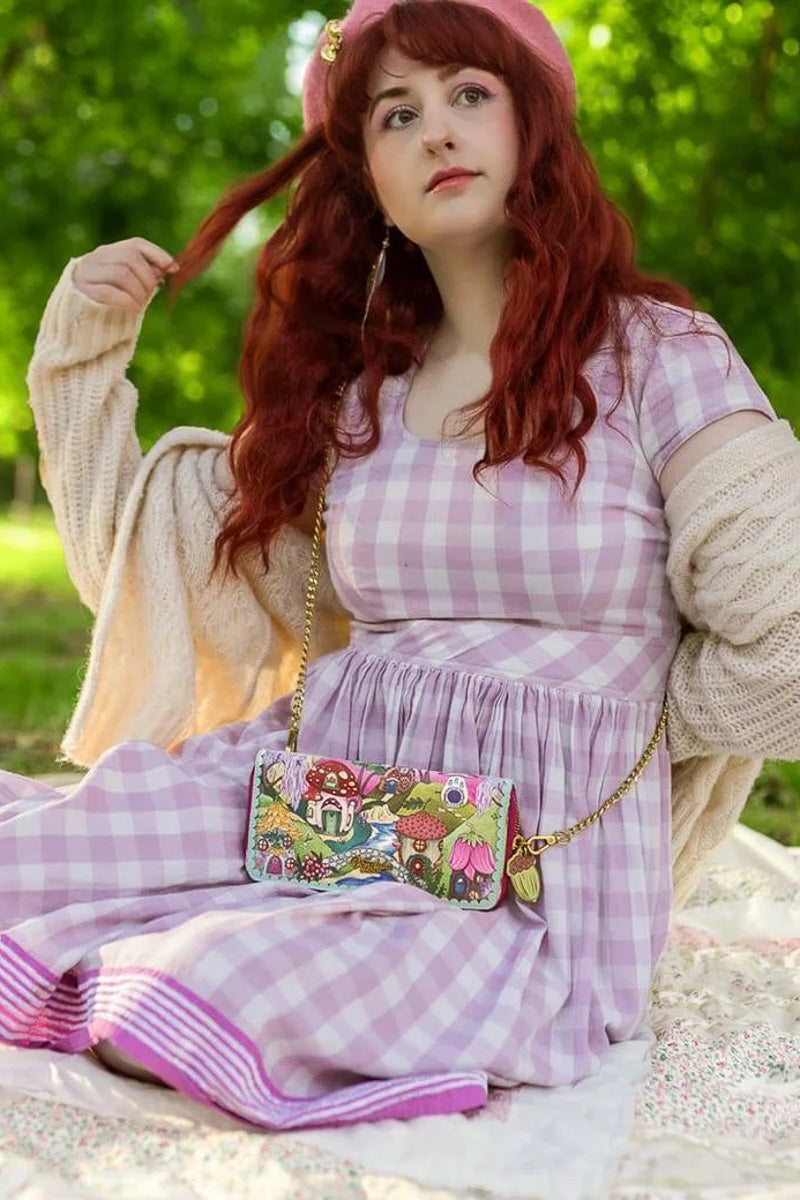 Vendula London Fairy Village Large Ziparound Crossbody Wallet