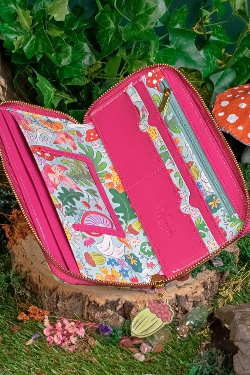 Vendula London Fairy Village Large Ziparound Crossbody Wallet