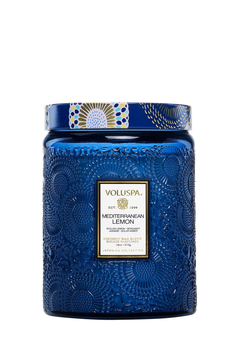 Voluspa Mediterranean Lemon Large Jar Candle