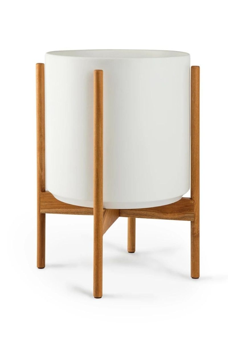 STAND 10" SQ LEGS WALNUT LIGHT