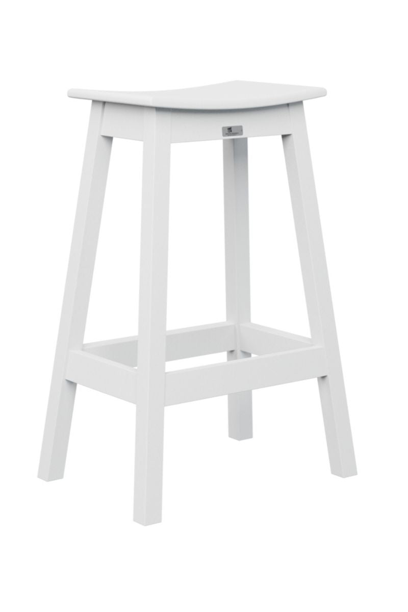 Berlin Gardens Saddle Bar Stool White