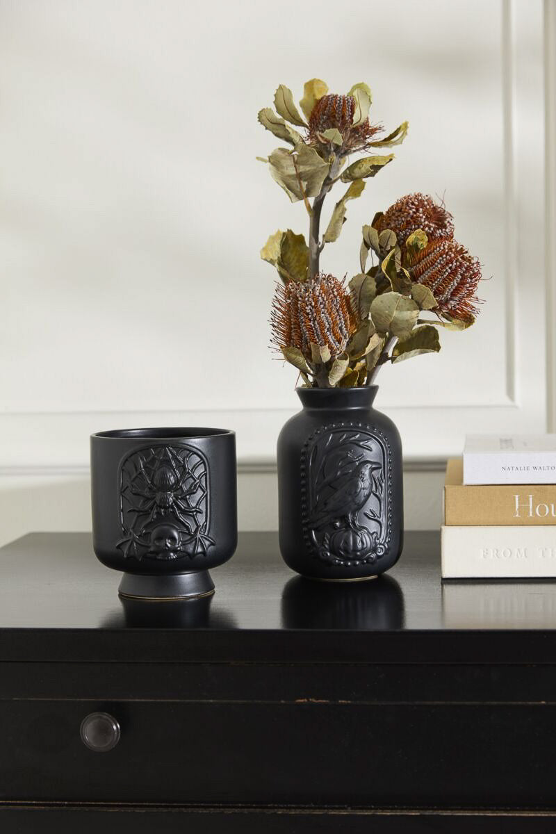 Black Magic Vase 4.5"x 4"x 6.5"