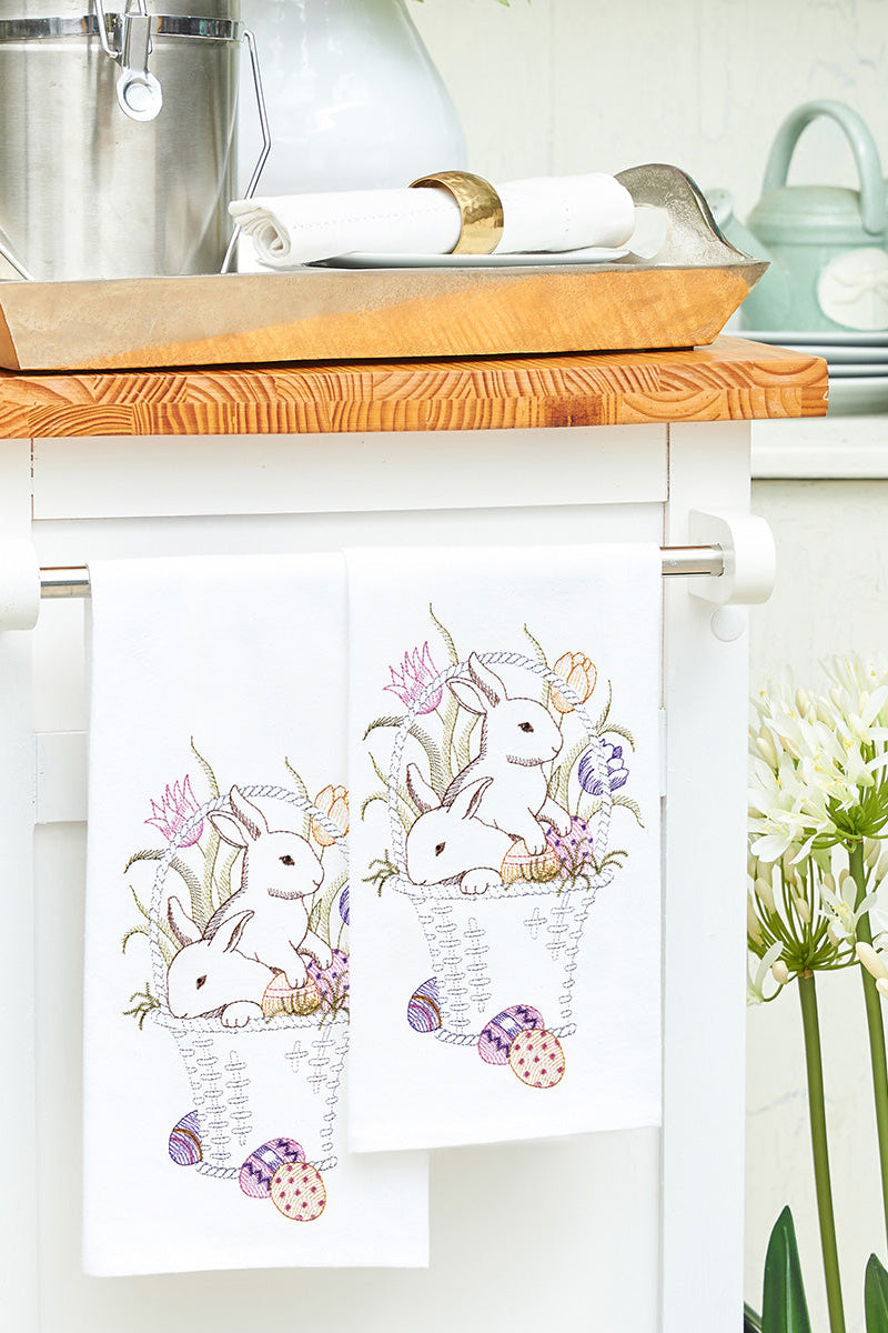 Bunny Basket Towel