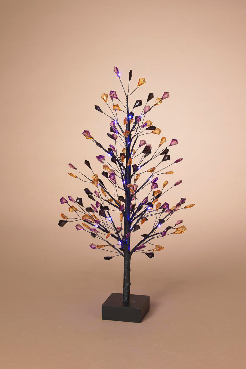Lighted Halloween Jewels Tree 18"